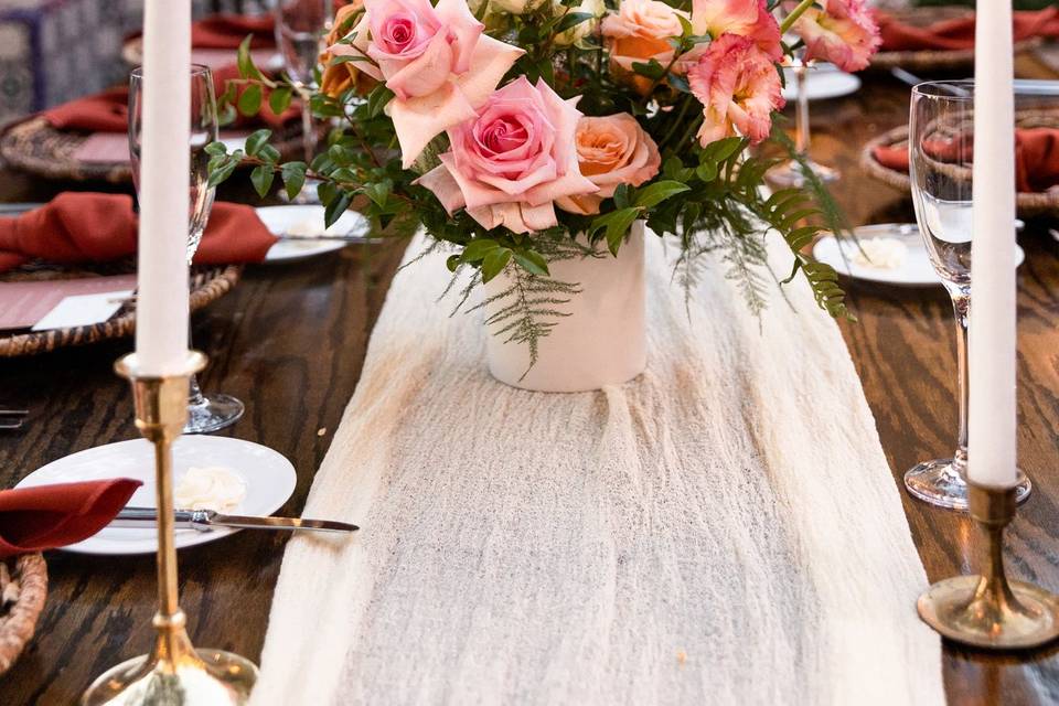Stunning table pieces