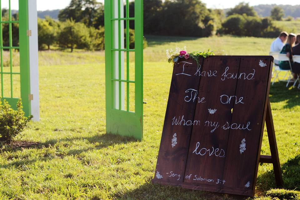 Ceremony Entrance