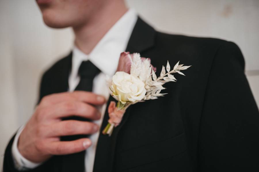 Whimsical boutonniere