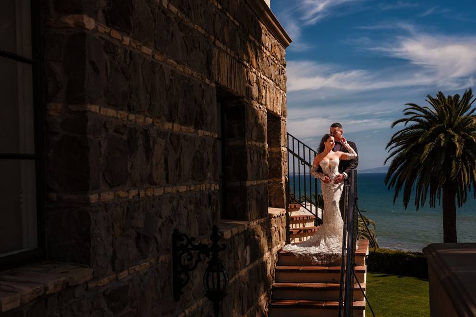 Bride and Groom Ocean