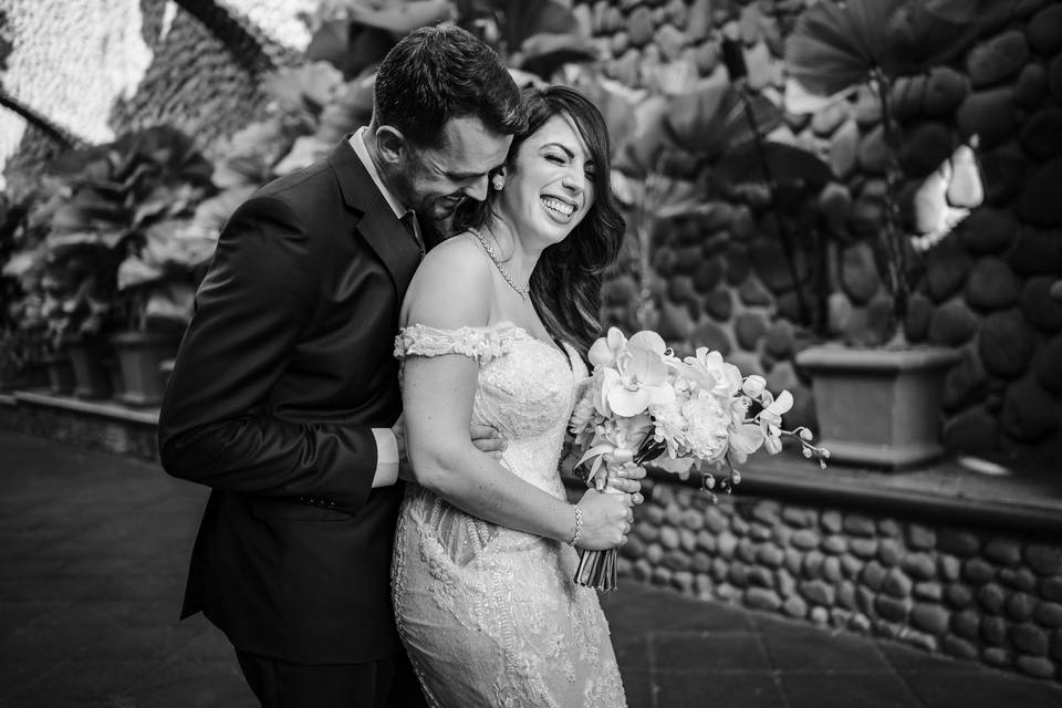 Engagement shoot by sunset