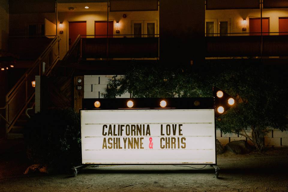 Customizable Marquee Sign