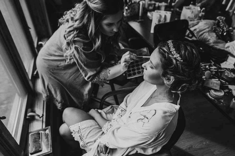 Beautiful bridal prep