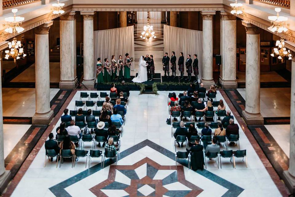 Indy Statehouse Wedding