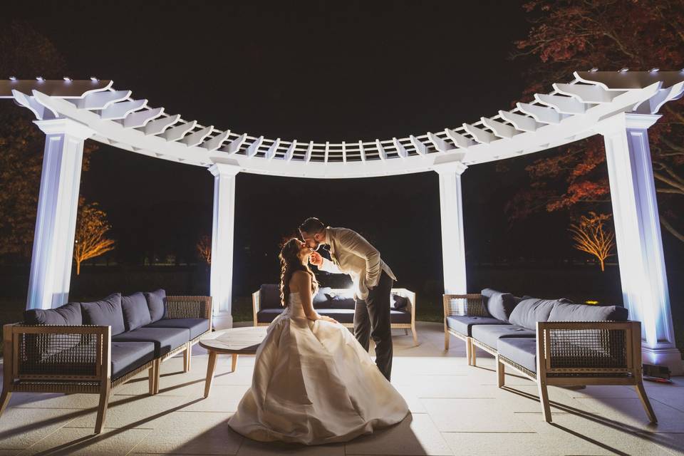 Bride & Groom Patio at Night