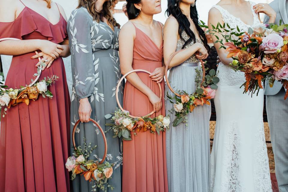 Hoop Bouquets