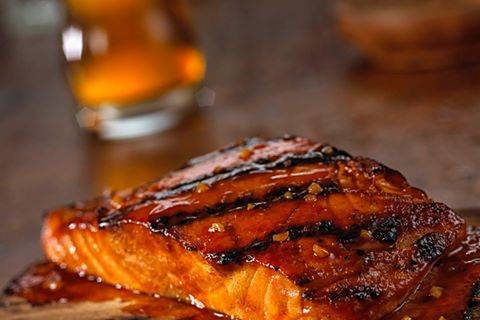 Cedar plank salmon