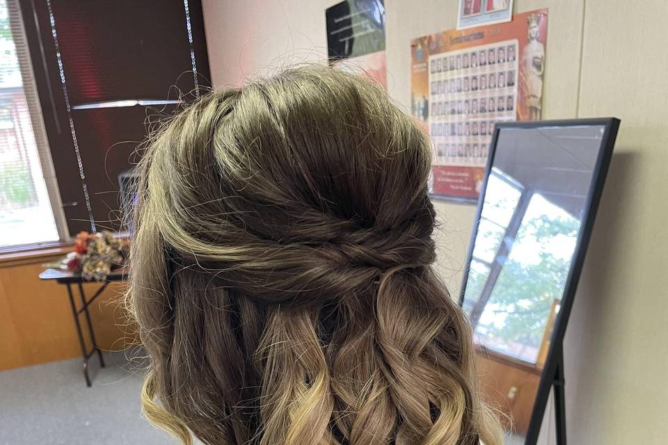 Twisted Half Updo