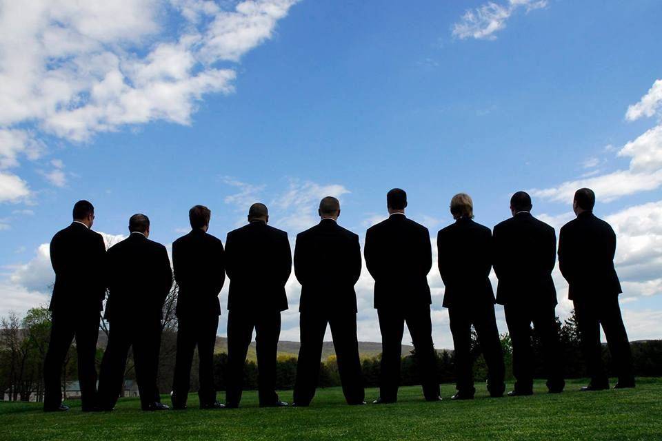 Groom and groomsmen