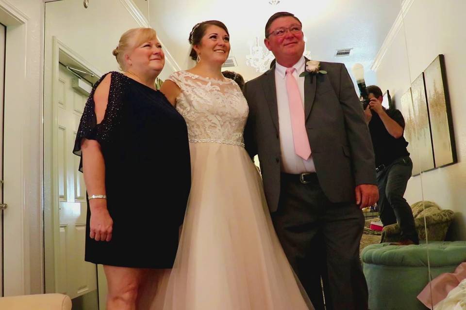 Parents and the bride