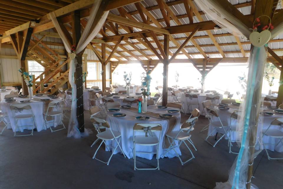 Covered reception space