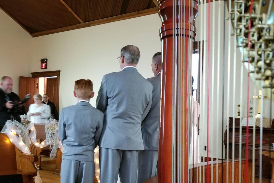 Harp at wedding