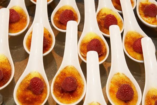 Crème brûlée handmade by their expert chefs