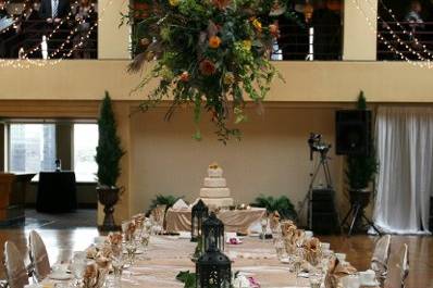 Silvery tablecloth