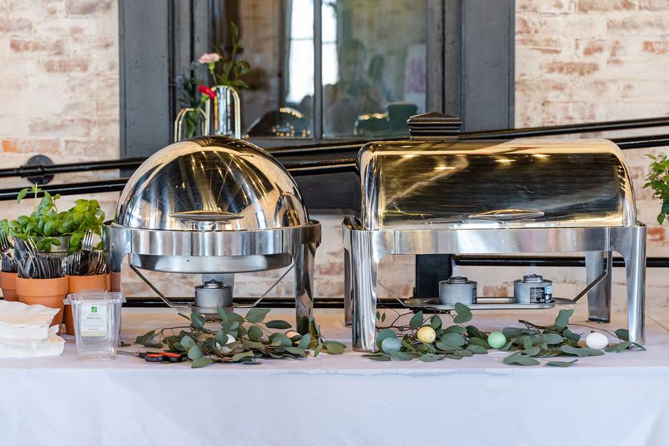 Our chafing dishes!