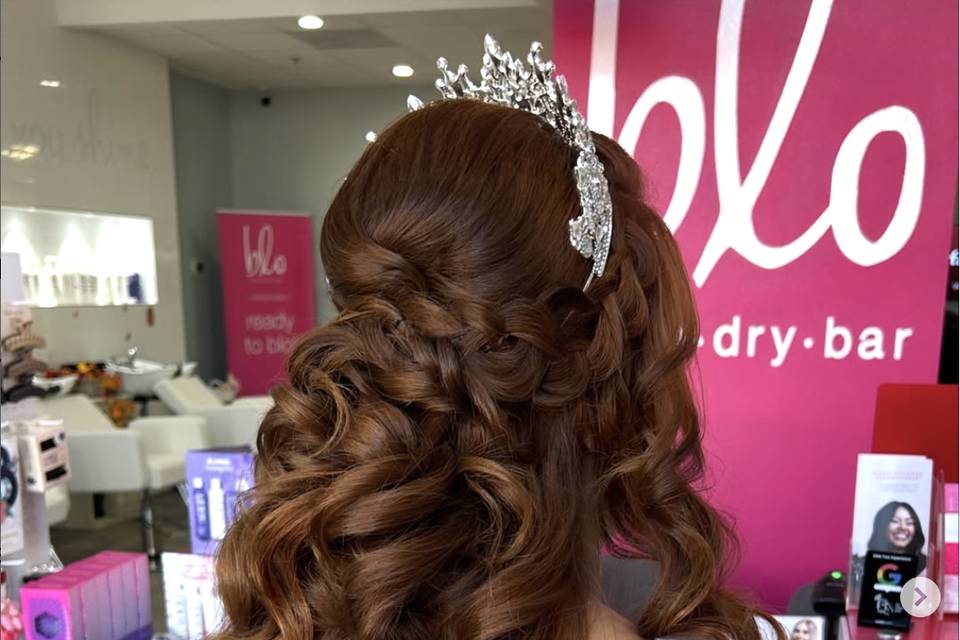 Updo with braids