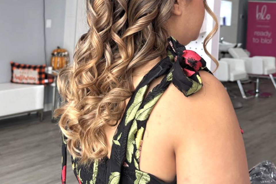 Curls with crown