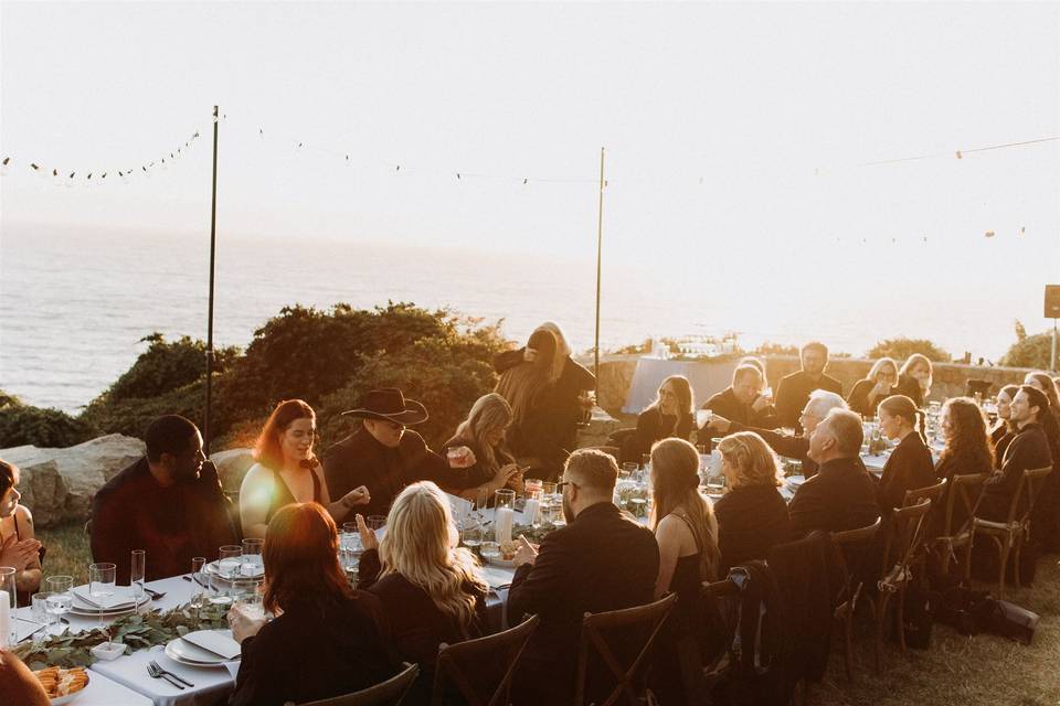 Golden hour dinner