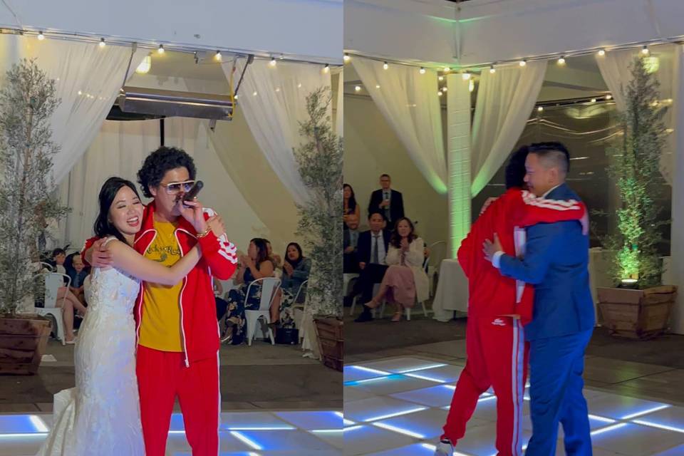 Partying With Bride And Groom