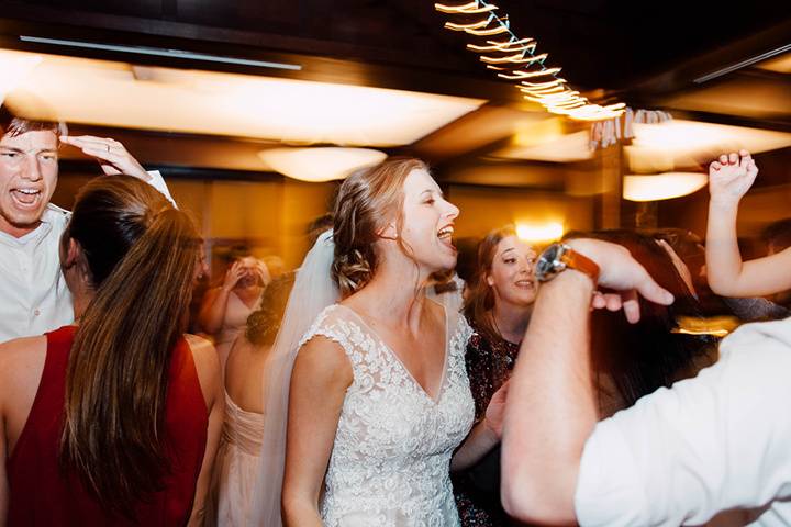 A bride and her friends