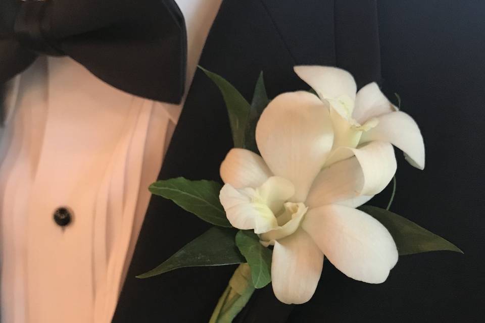 Orchid boutonniere