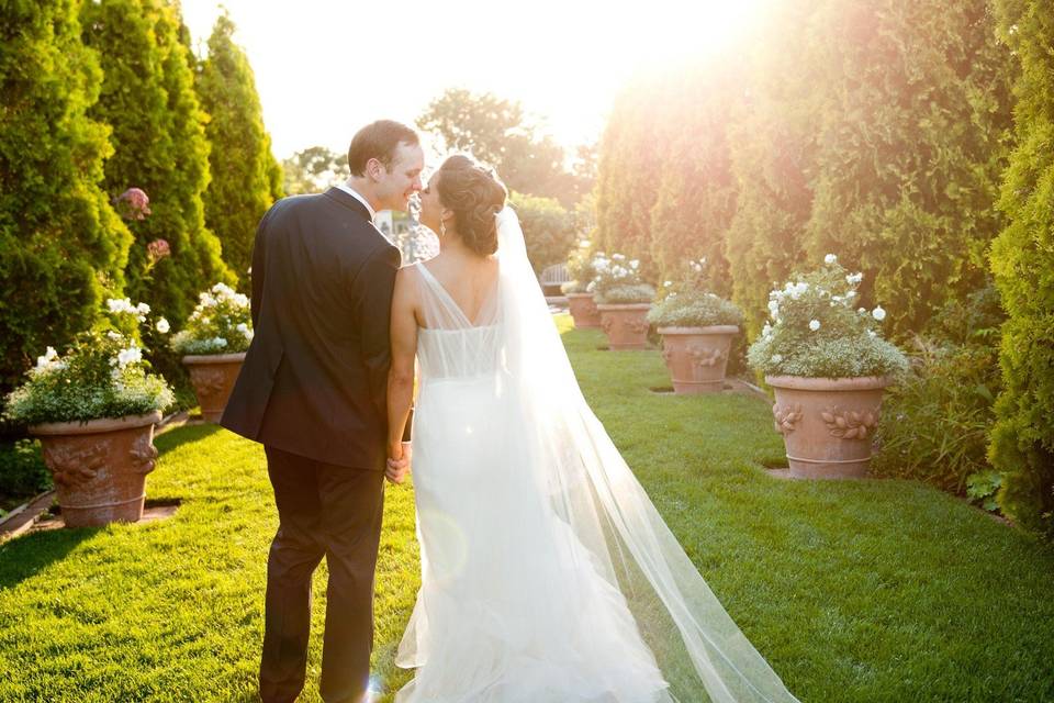 Wedding at sunset