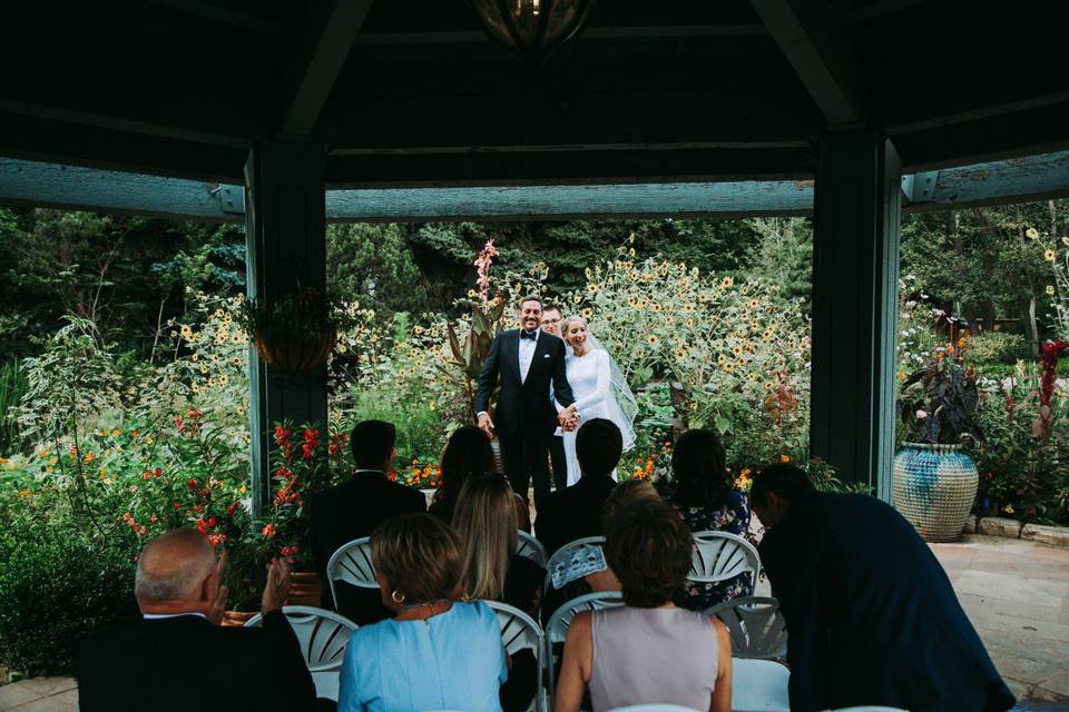 Water Garden Gazebo Elopement