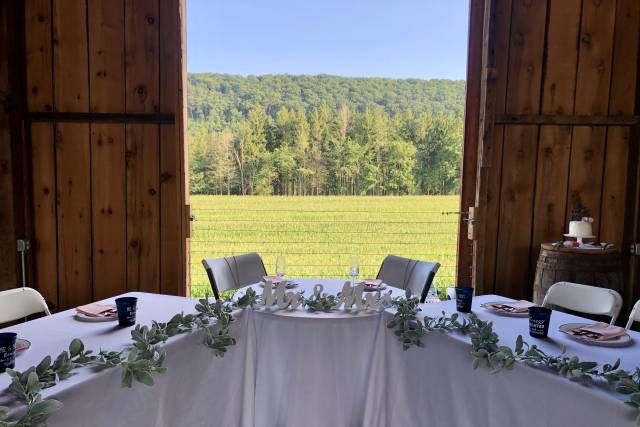 Wedding Party table