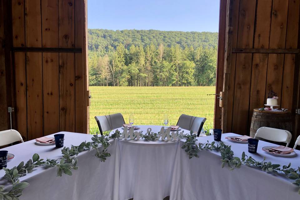 Wedding Party table