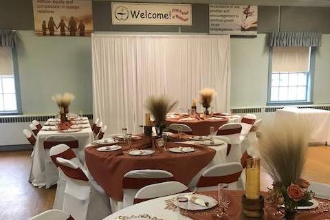 Reception tables