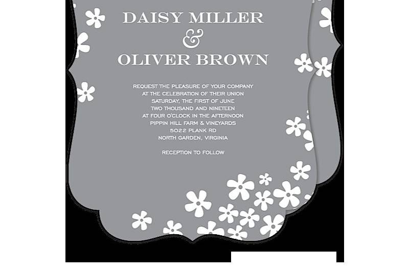 Kissed Petals Wedding Invitation