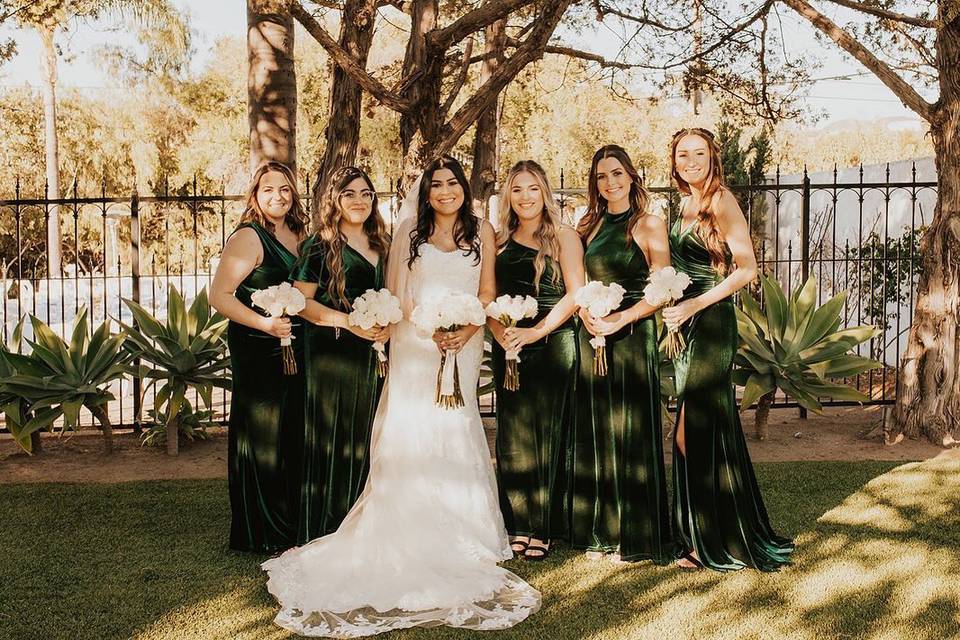 Bridal party makeup