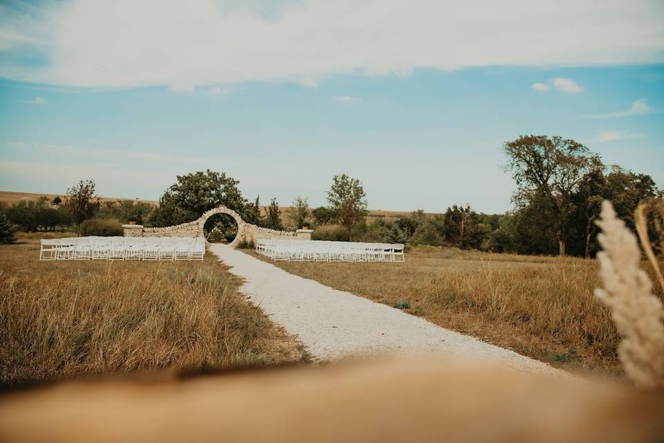 View of moon gate