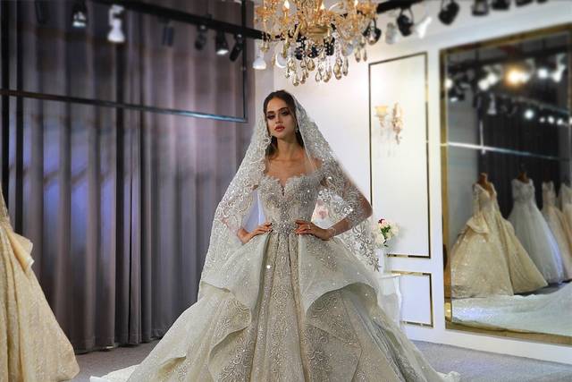 Buy Luxury Lace Muslim Wedding Dress, Hijab Wedding Dress, Beaded Lace,  Hijab Bridal Gown, White Wedding Dress, Islamic Dress, Long Sleeve Dress  Online in India - Etsy