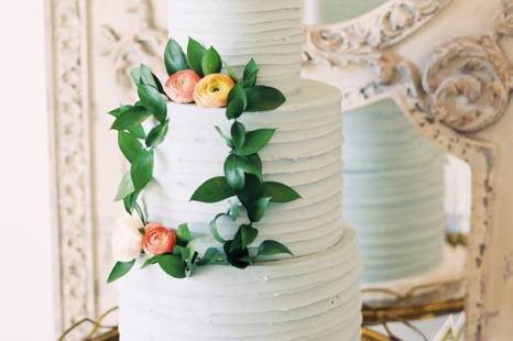 French Blue Wedding Cake