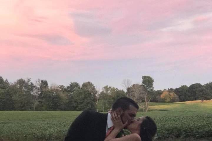 Couple kissing
