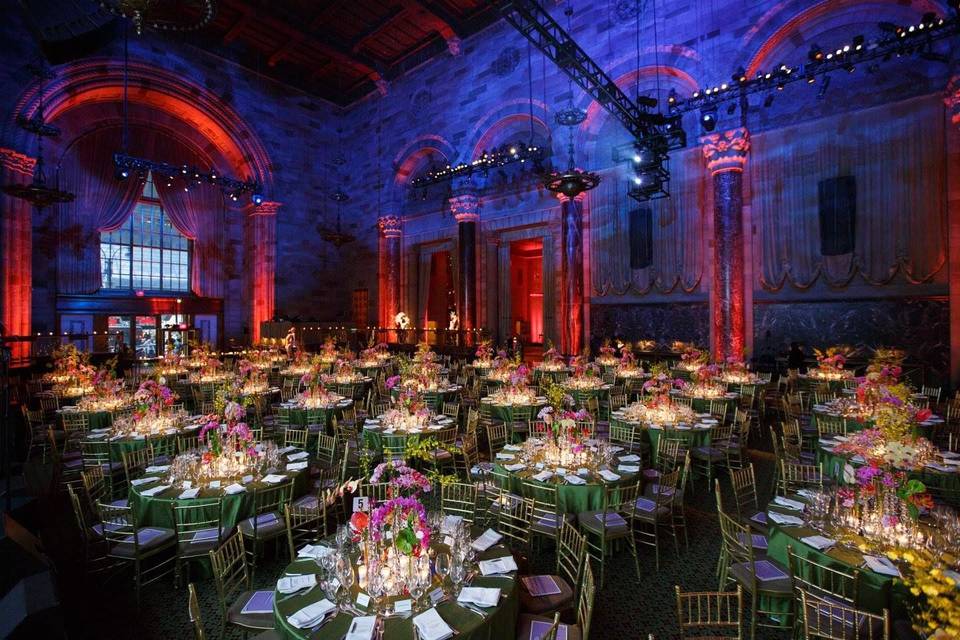 Elegant reception setup