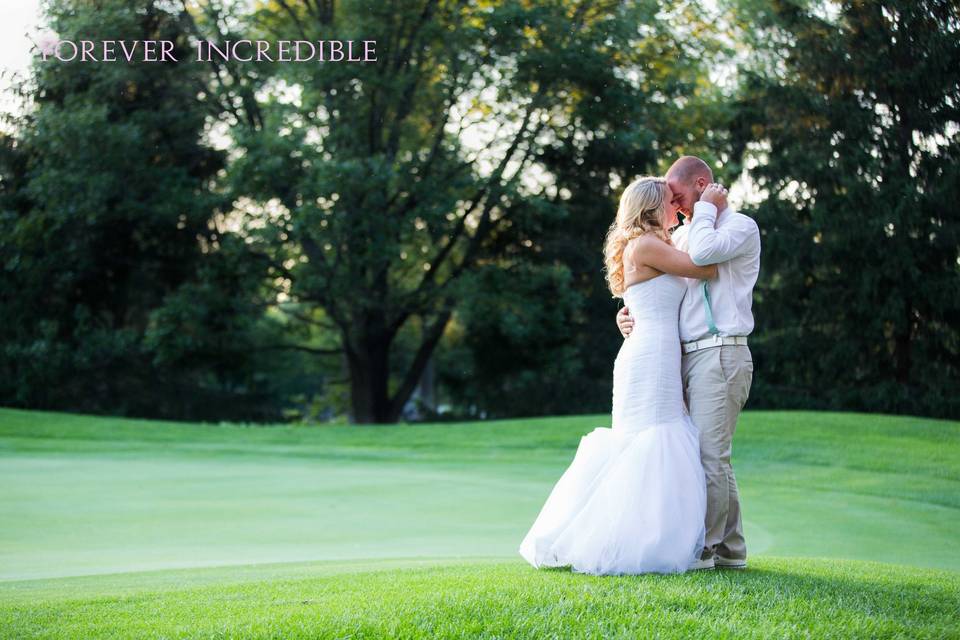 Golf course wedding Indiana