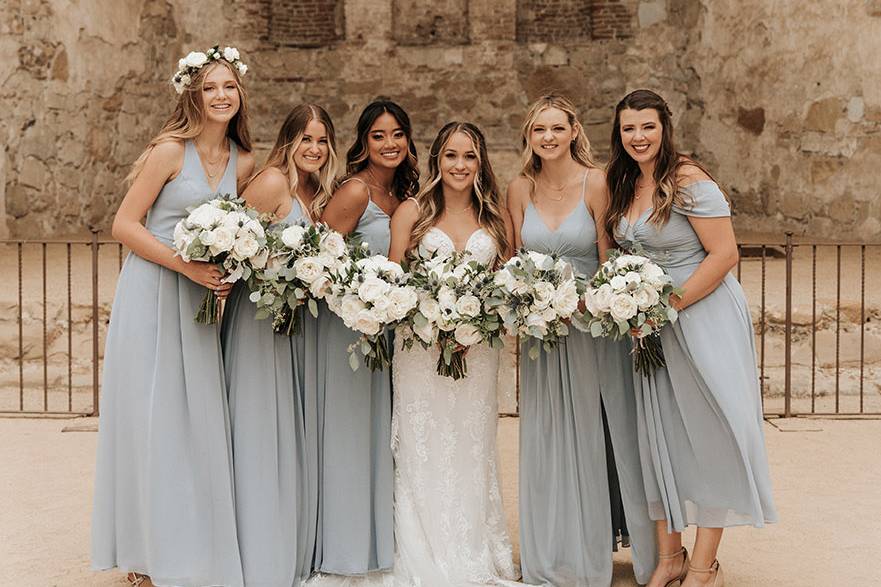 Wedding party flowers