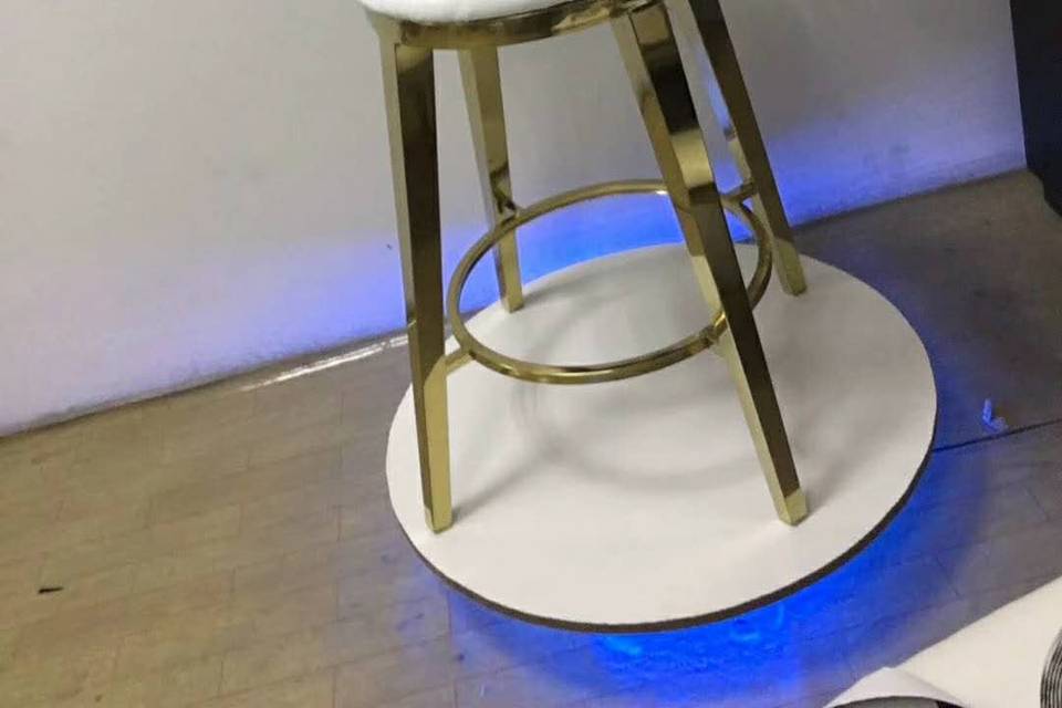 Bar chair with lights