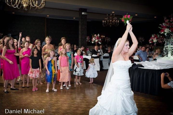 Throwing of the bouquet