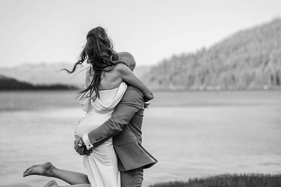 Donner Pavilion Wedding Couple