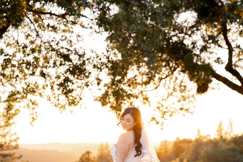 Bridal Portrait Golden Hour