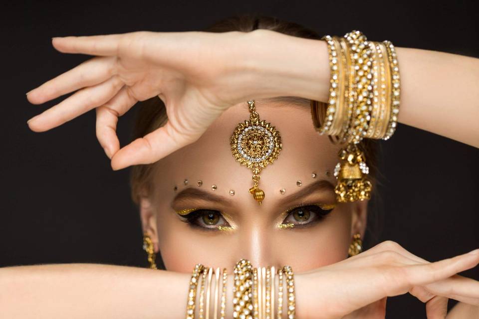 Indian bridal style