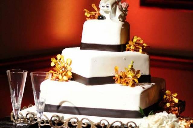 3 layer wedding cake