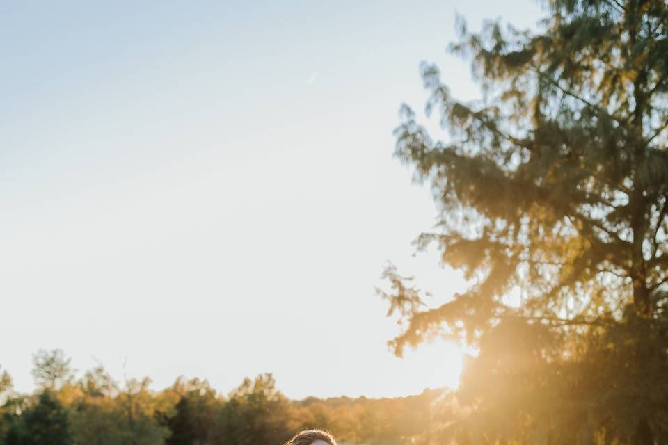 Bridal shot by water