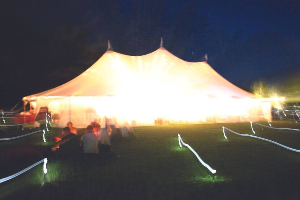Bright tent