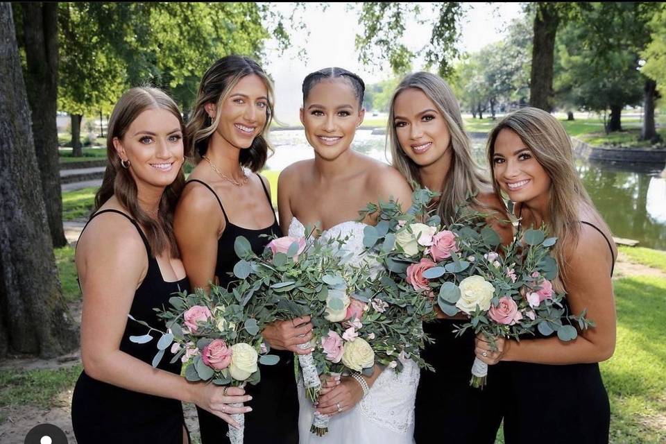 Soft Glam On My Bridal Party