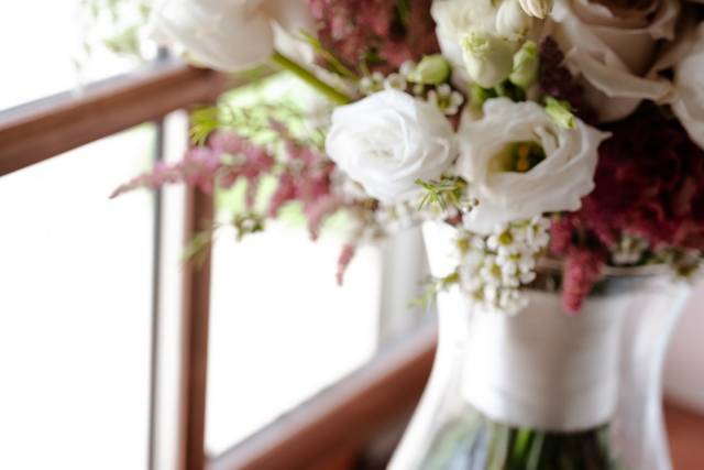 Pink and white bouquet