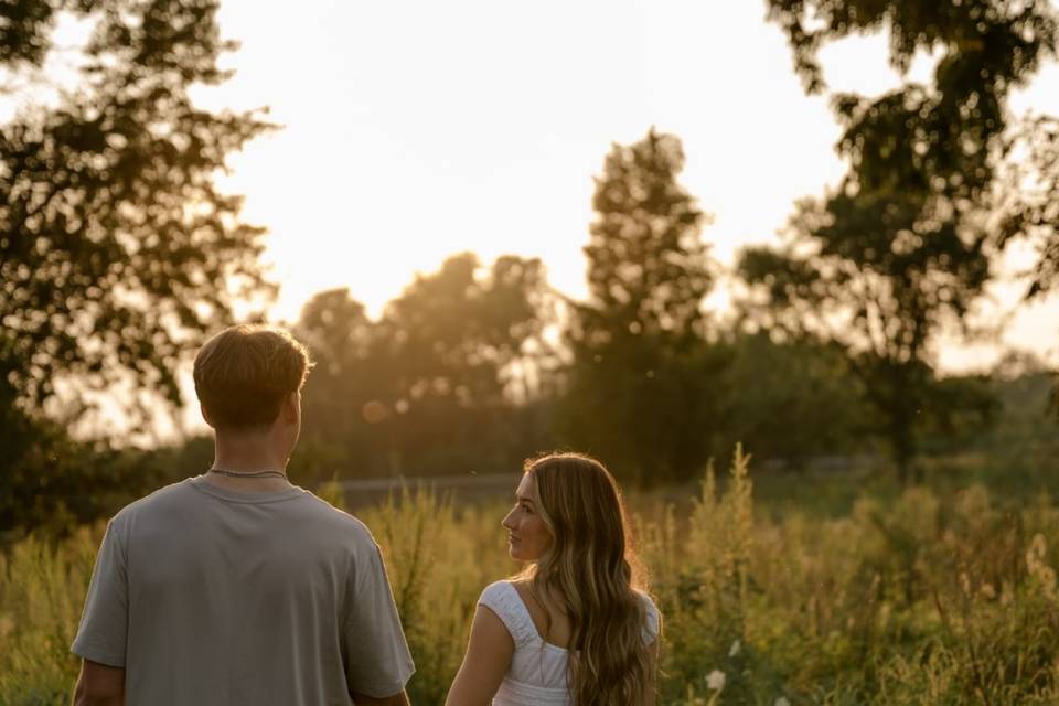 Lake Bloomington engagement